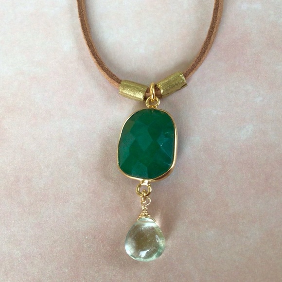 Suede Cord sundance charm artisan Necklace - Picture 2 of 11